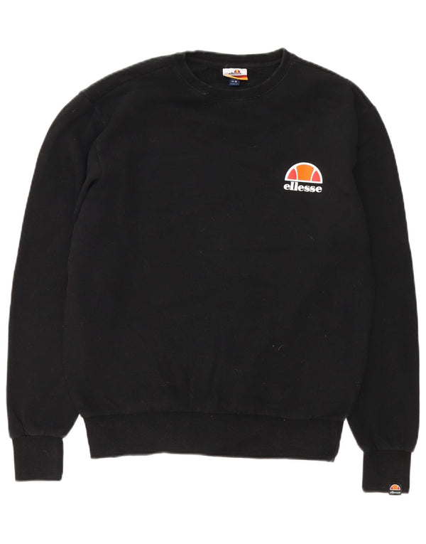 Felpa da uomo Ellesse Maglione medio cotone nero