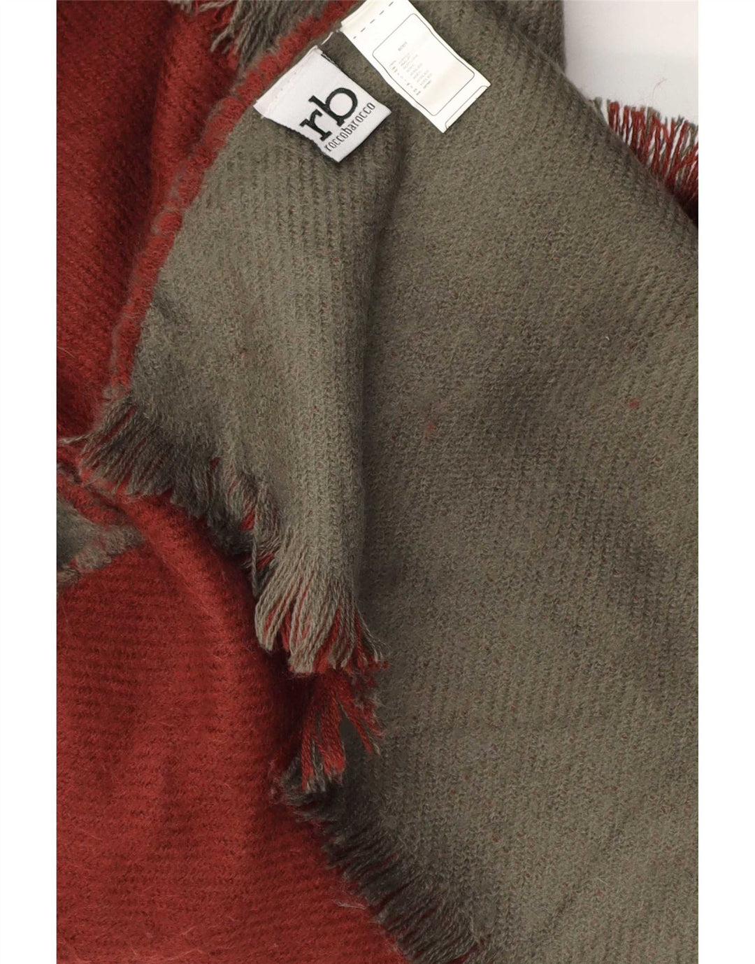 Cappotto poncho da donna Roccobarocco taglia unica bordeaux in acrilico