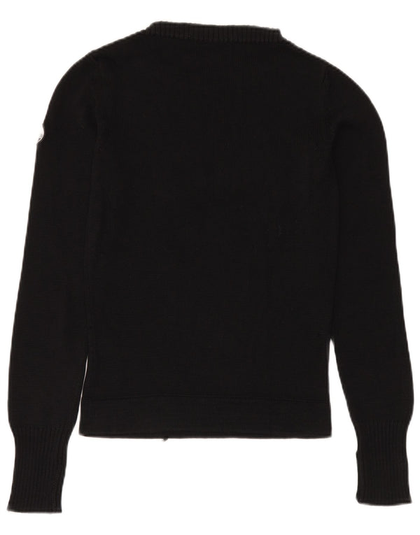 Maglione maglione con scollo a barca da donna North Sails UK 10 piccolo cotone nero