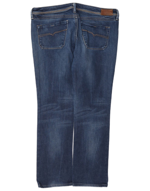 Jeans dritti regolari da donna Lowky a vita bassa Diesel W29 L30 cotone blu