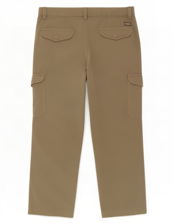 Pantaloni cargo dritti da uomo Carrera 619 W38 L24 cotone kaki