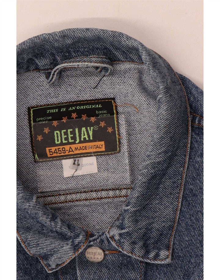 Giacca di jeans vintage da uomo UK 42 XL in cotone blu