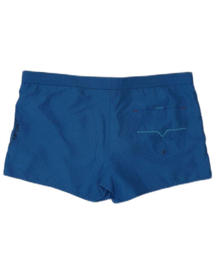 Pantaloncini da bagno grafici da uomo Diesel 2XL poliestere blu