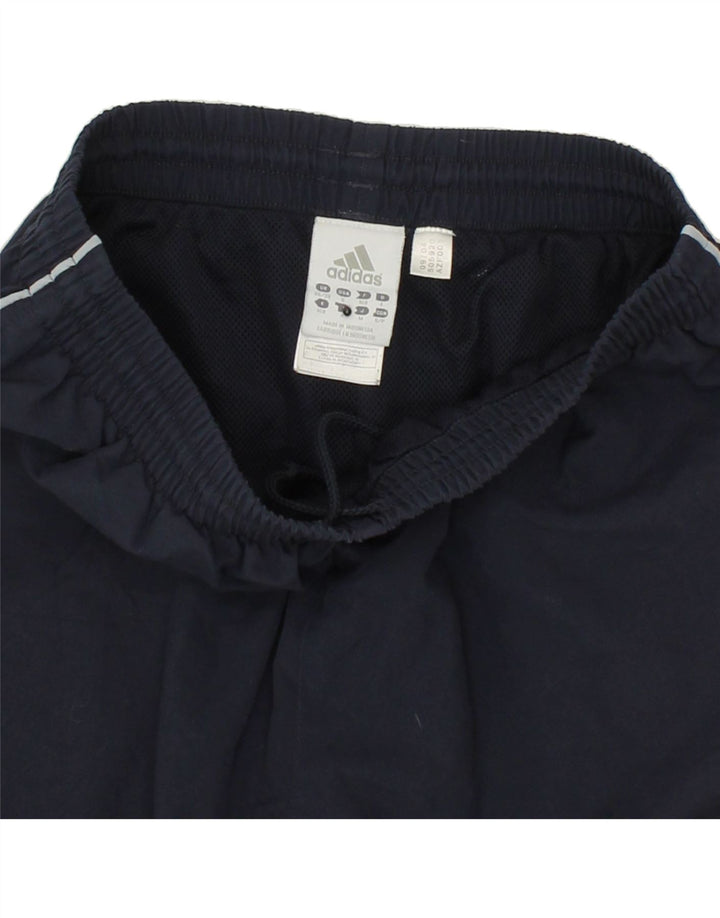 ADIDAS Mens Tracksuit Trousers UK 36/38 Small Navy Blue Polyester Vintage Adidas and Second-Hand Adidas from Messina Hembry 