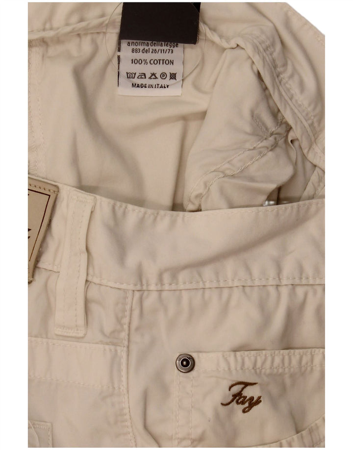Pantaloncini casual da uomo Fay W38 XL in cotone beige