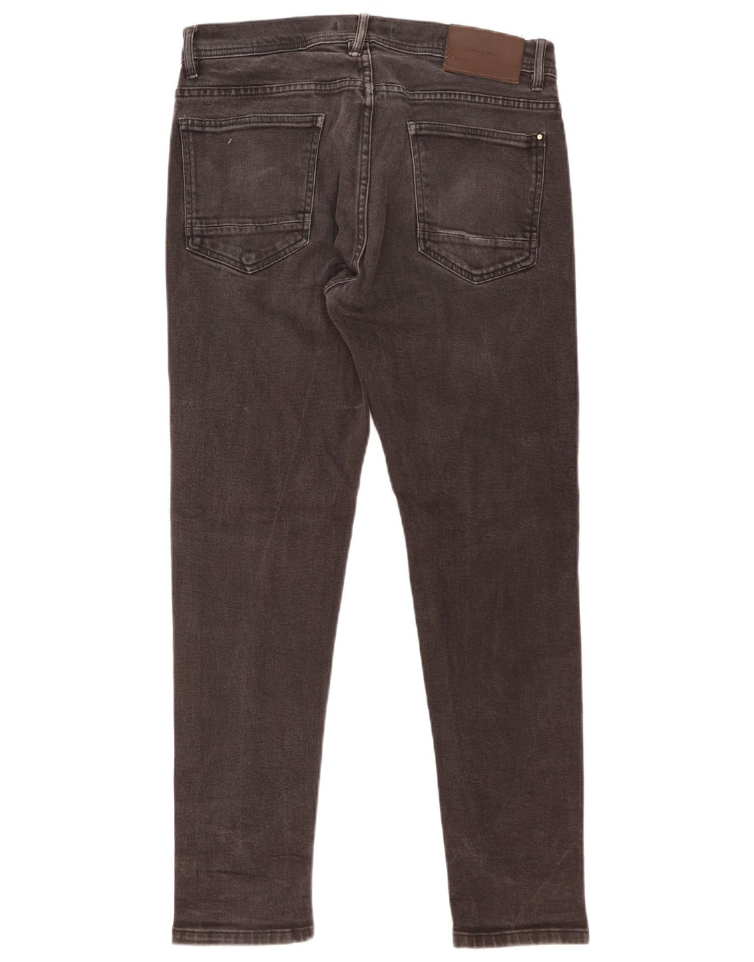 Jeans slim da uomo Zara EU 46 XL W36 L30 Nero
