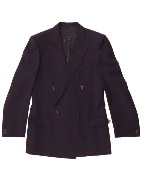 Giacca blazer doppiopetto da uomo Pierre Cardin UK 36 Small Blu Navy