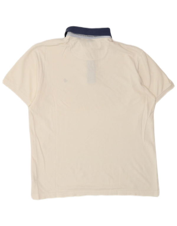 BROOKSFIELD Mens Polo Shirt IT 54 XL Off White Cotton