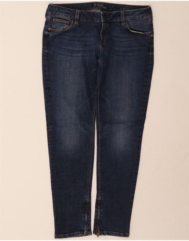 GUESS Womens Slim Jeans W31 L29 Navy Blue Cotton Vintage Guess and Second-Hand Guess from Messina Hembry 