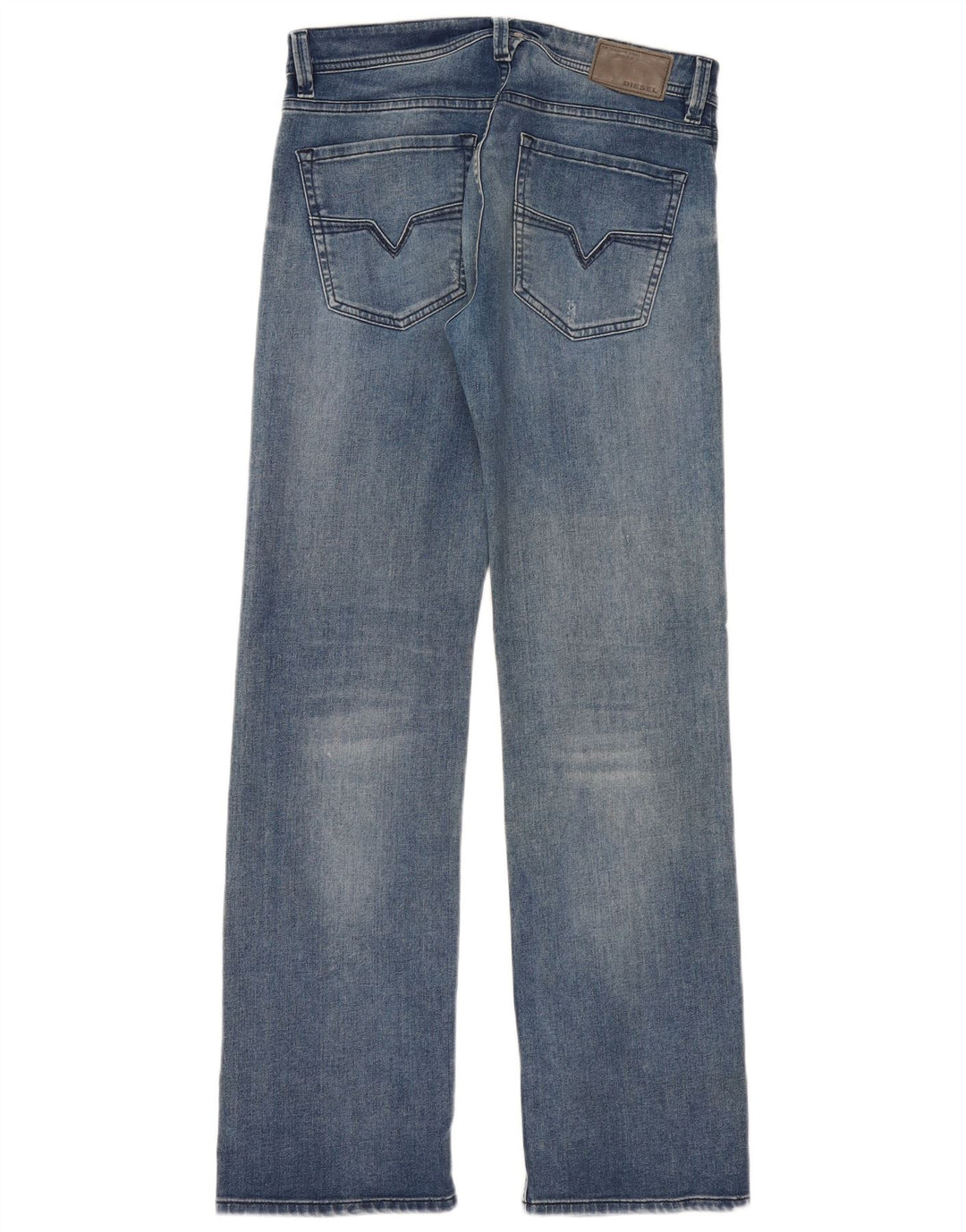 Jeans dritti da uomo Diesel W31 L33 in cotone blu