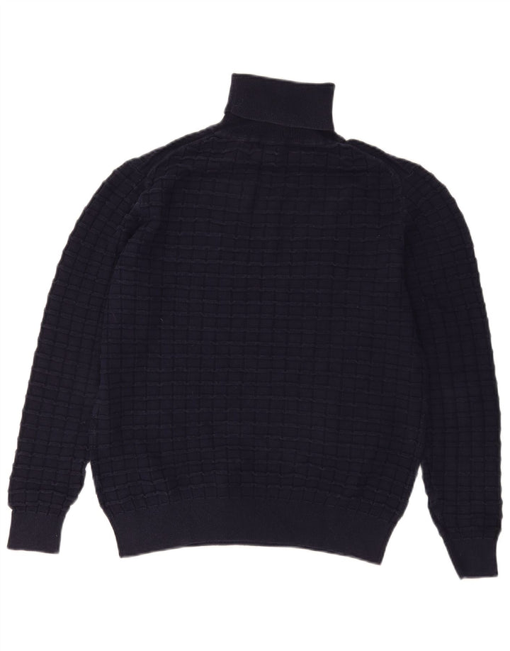 Maglione maglione da uomo con collo alto G-STAR in cotone blu navy medio