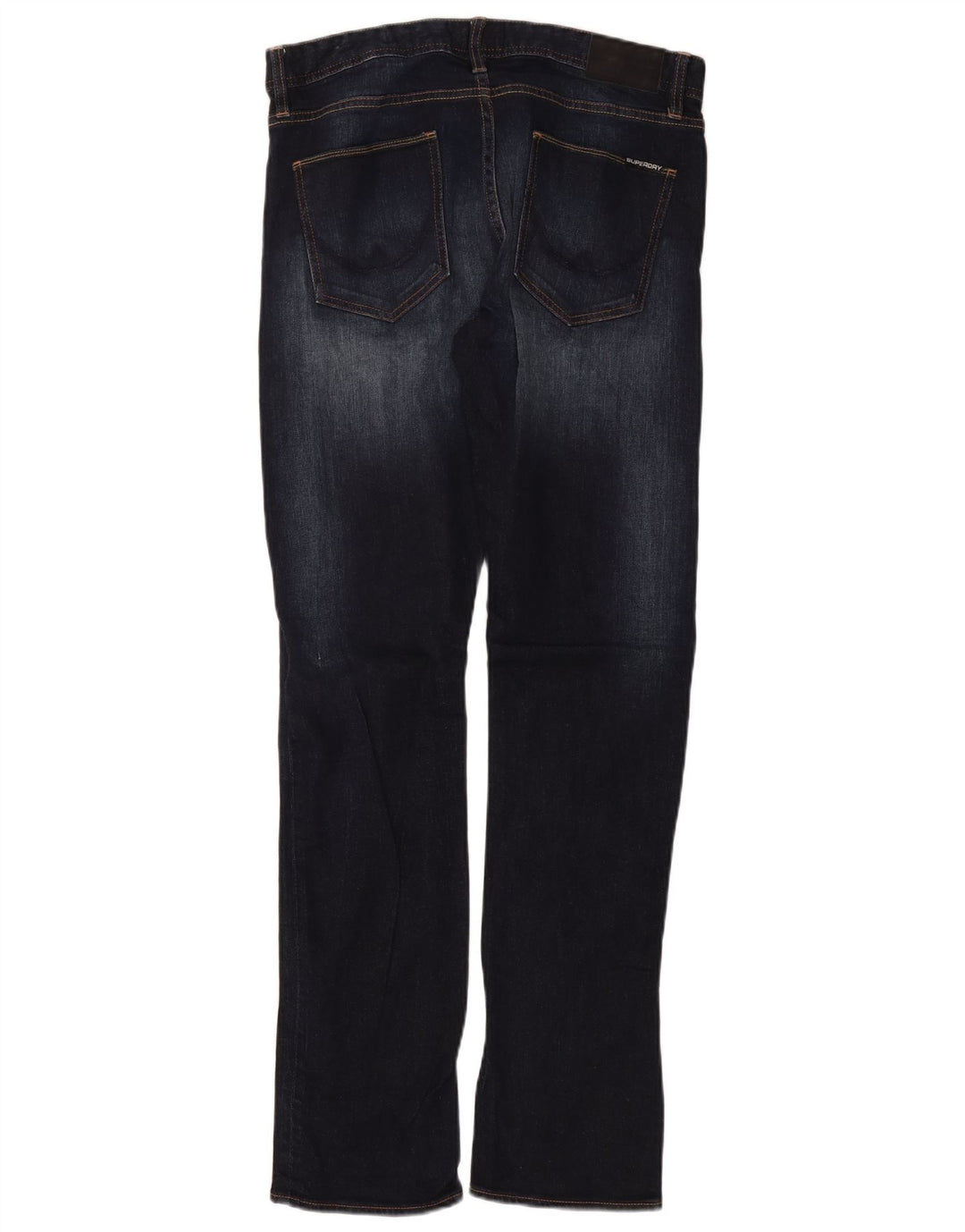 Jeans slim da uomo SUPERDRY W34 L34 cotone blu navy