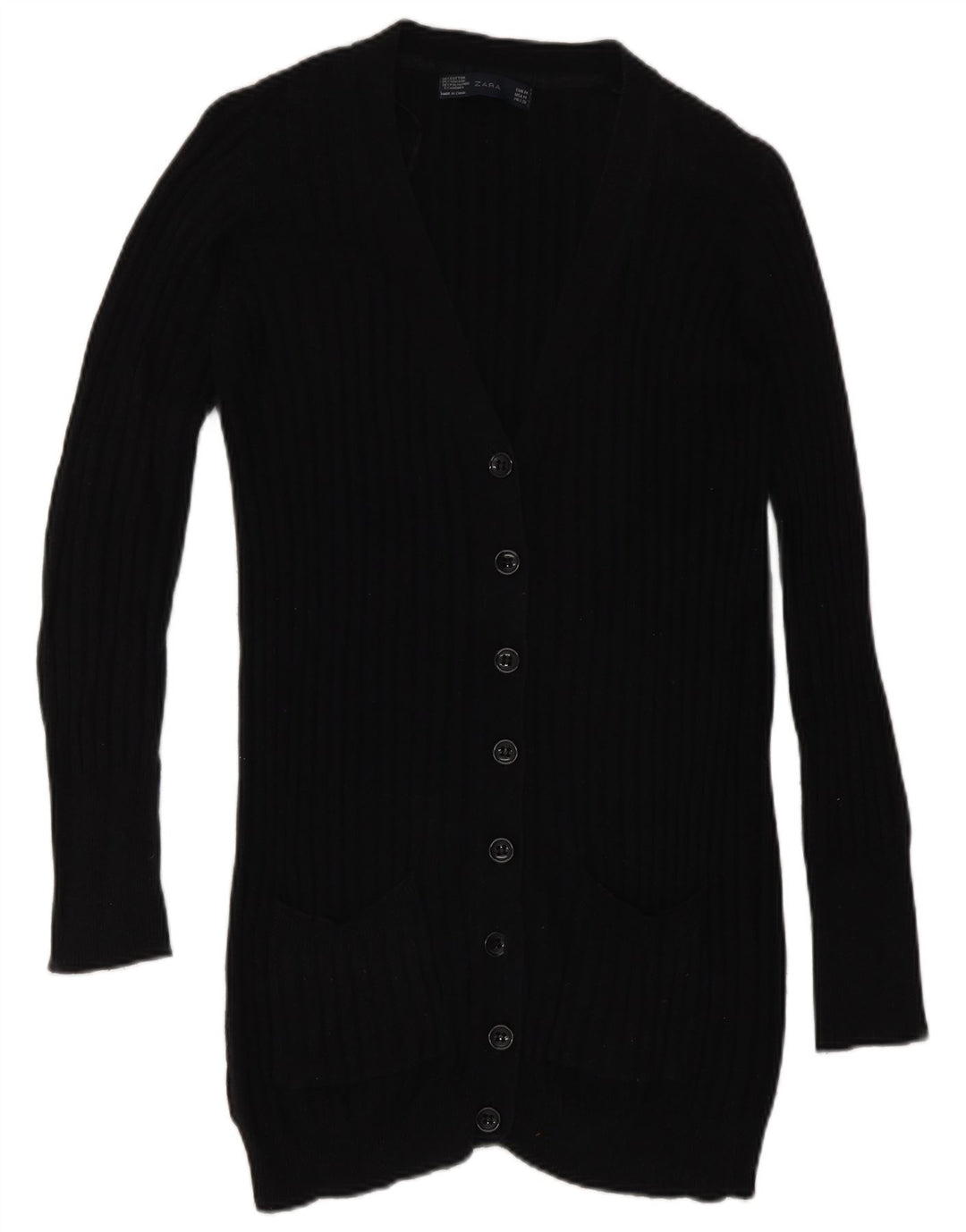 Maglione cardigan da donna Zara UK 12 medio nero