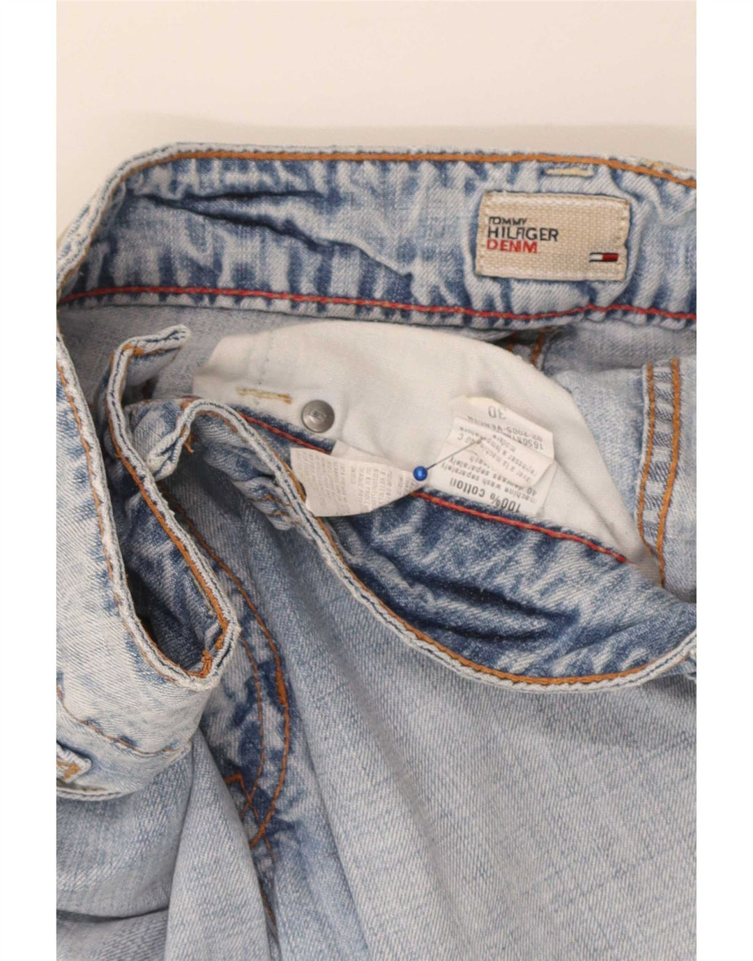Jeans Capri da donna Tommy Hilfiger W30 L21 cotone blu