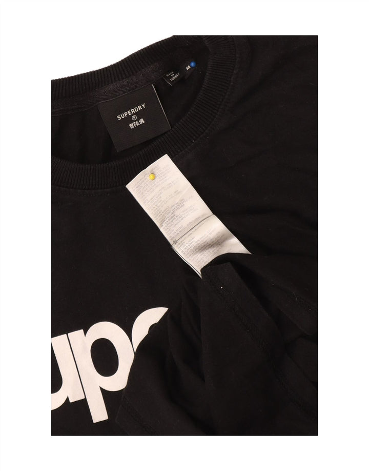 T-shirt grafica da uomo Superdry Top in cotone nero medio