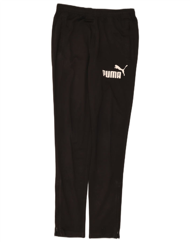 Pantaloni da tuta con grafica Puma da uomo piccoli in poliestere nero