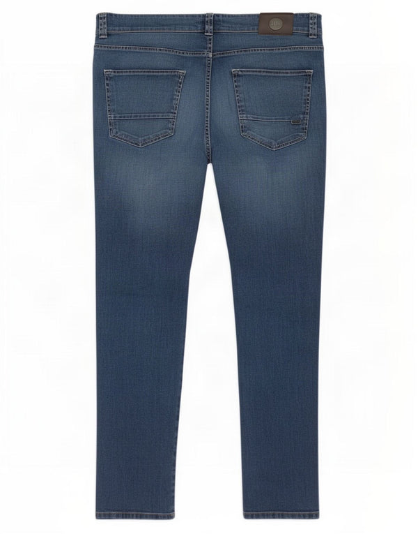 Jeans Straight Uomo Trussardi IT 54 2XL W38 L33 Blu Cotone