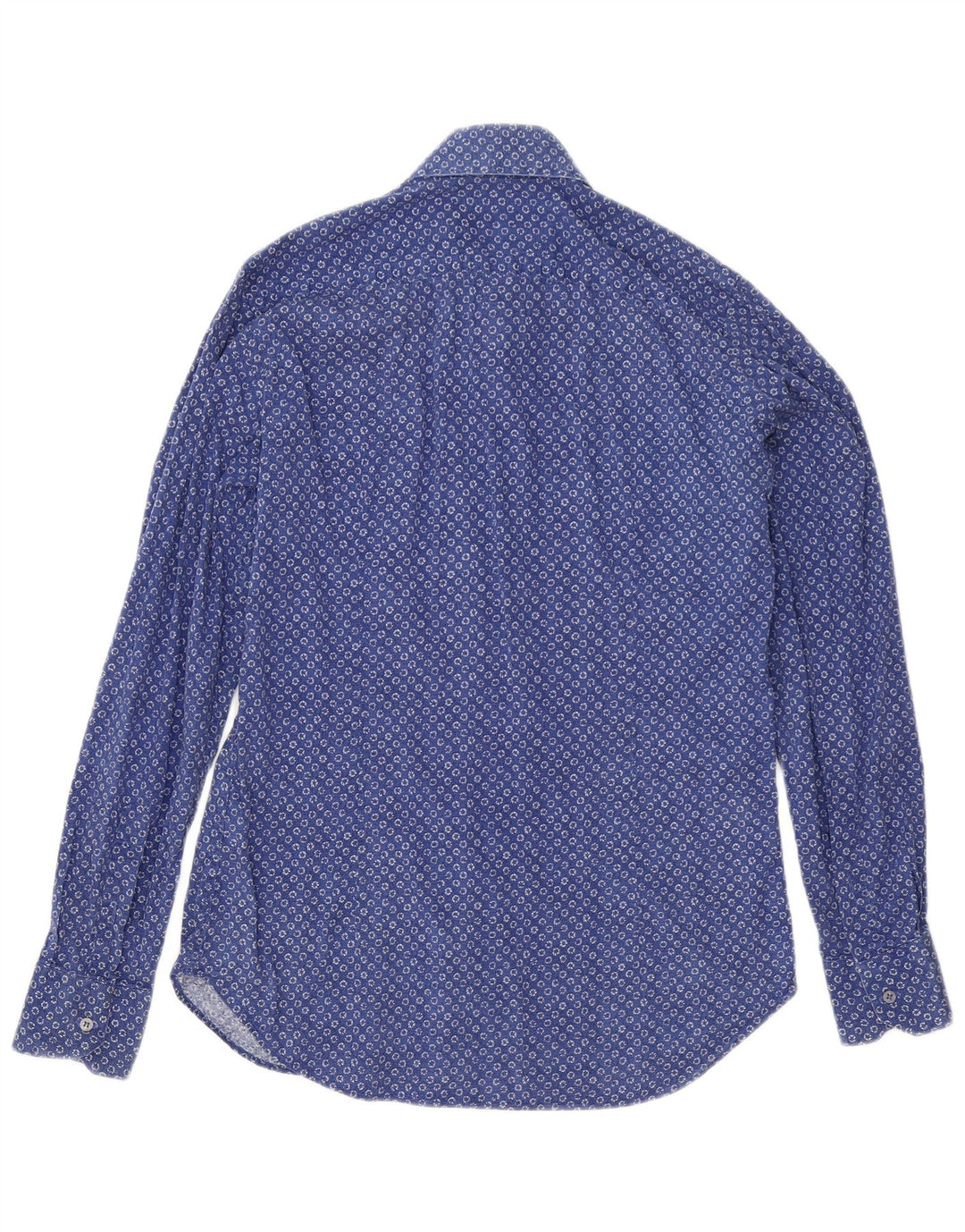 Camicia Liu Jo Uomo Slim Fit Cotone Maculato Blu Medio