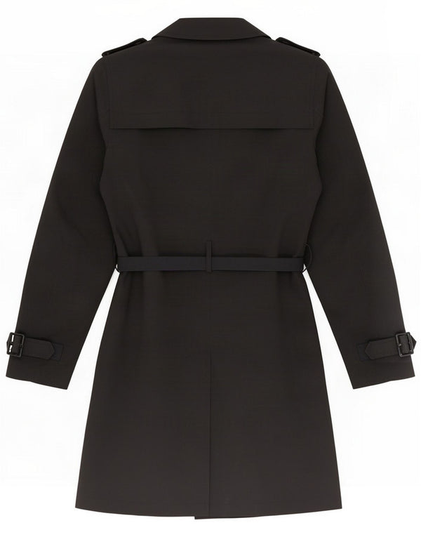 Marks & Spencer Trench da donna UK 12 Medio Nero Poliestere