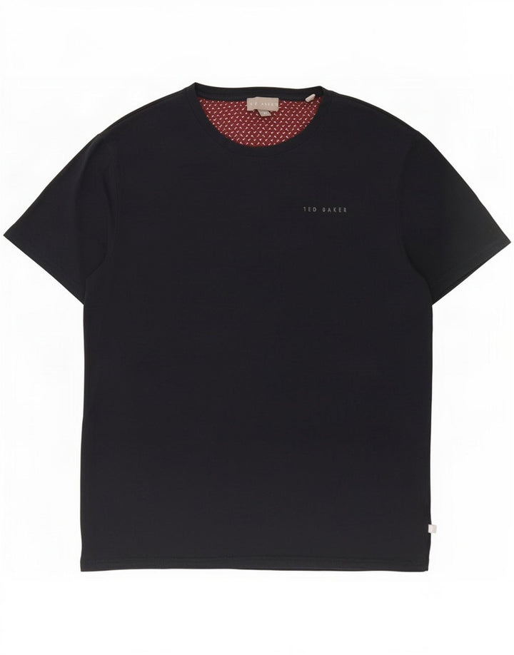 T-shirt da uomo Ted Baker Top in cotone blu navy medio