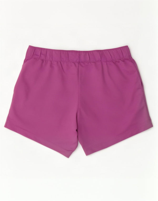 Pantaloncini sportivi Nike da donna Dri Fit UK 14 poliestere viola medio