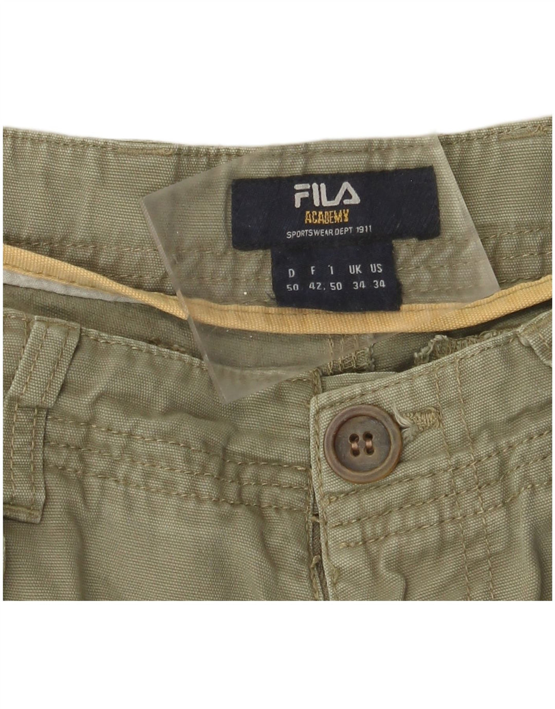 Pantaloncini cargo Fila da uomo W34 Large Khaki