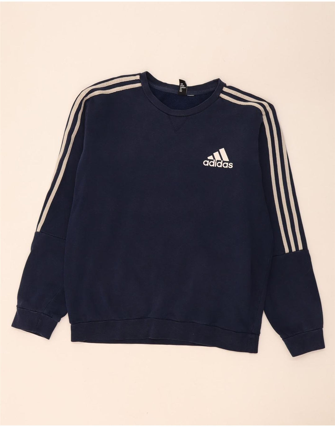 Felpa da uomo Adidas maglione grande blu navy