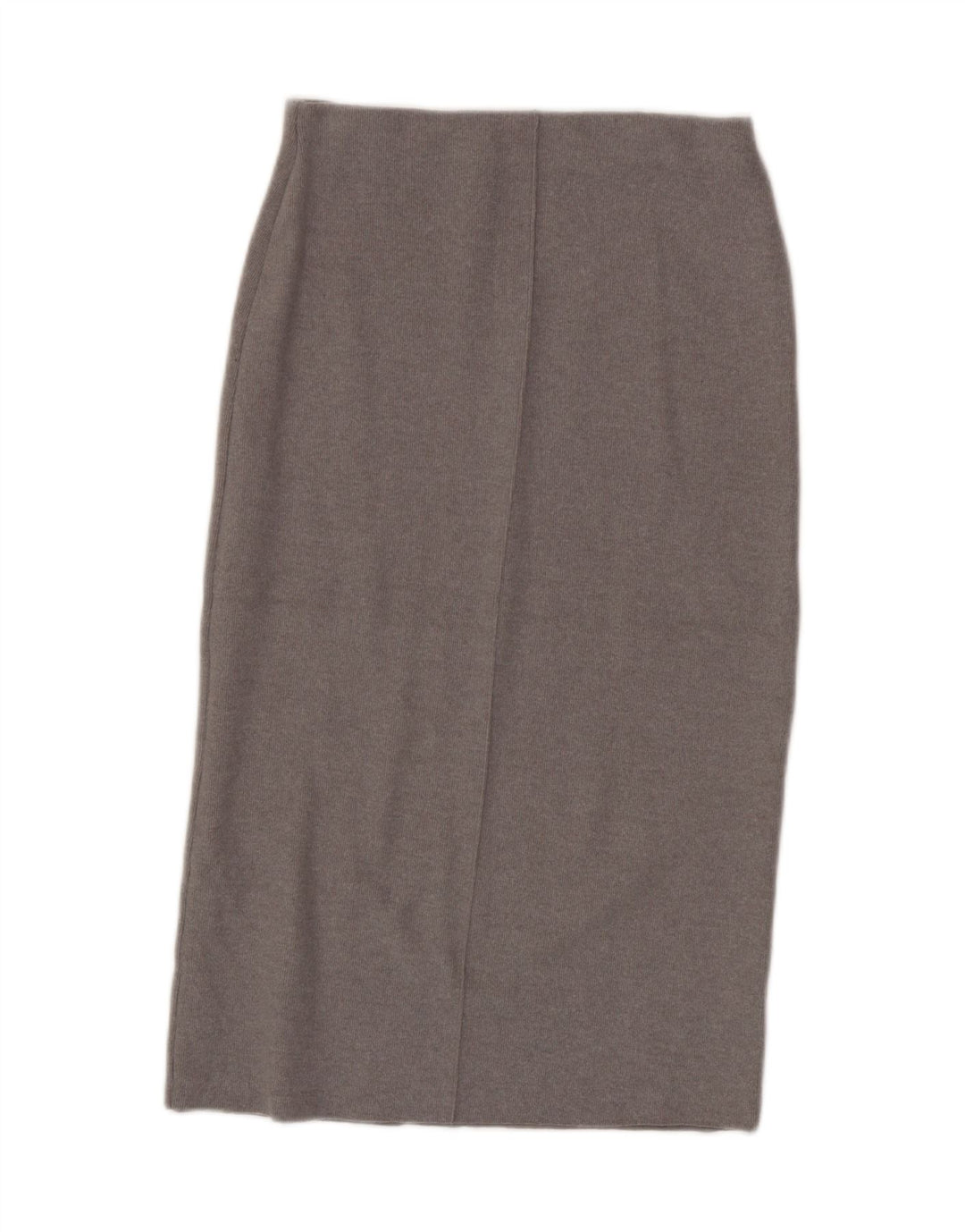 Gonna midi a vita alta da donna Zara media W28 poliestere grigio