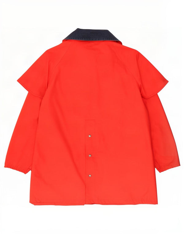 Cappotto mantella oversize da donna Puffa UK 18 XL Poliestere color block rosso