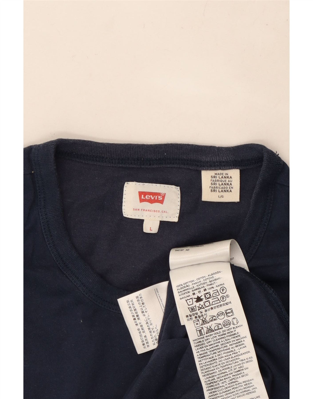 T-shirt da uomo LEVI'S grande blu navy