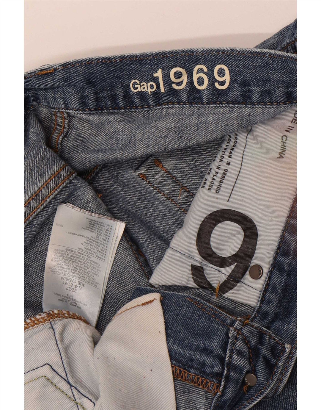 Jeans slim da uomo Gap W32 L32 cotone blu