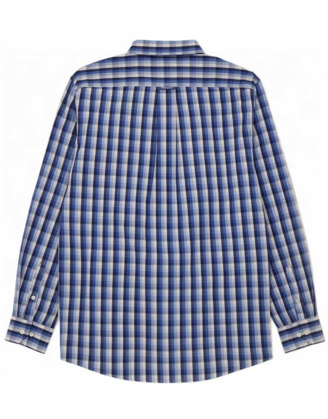 Gant Camicia da uomo in cotone a quadri grandi blu