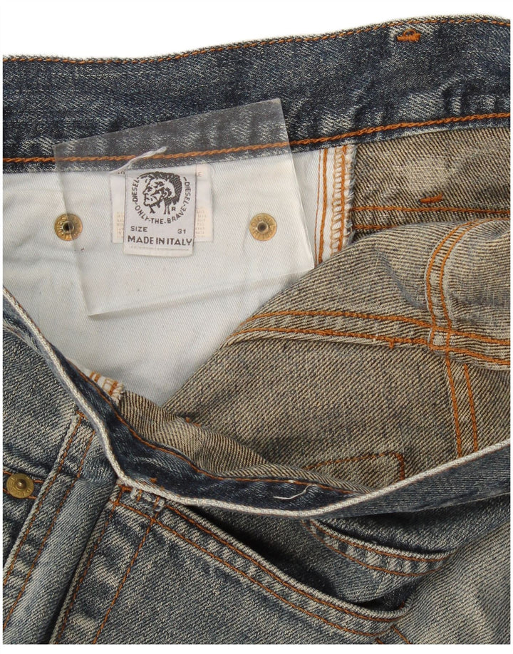 Jeans dritti da uomo Diesel W31 L31 in cotone blu navy
