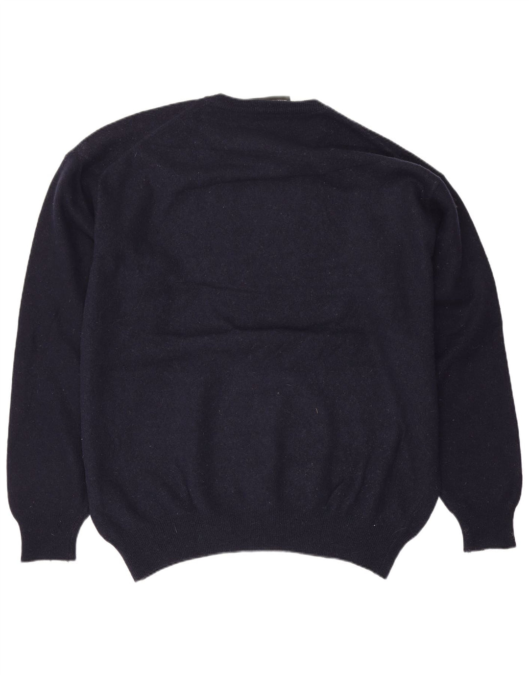 Maglione maglione girocollo da uomo Zara XL in lana blu navy