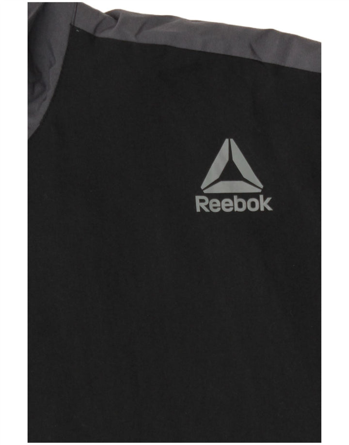 Giacca da ginnastica da uomo Reebok Small Black Colourblock