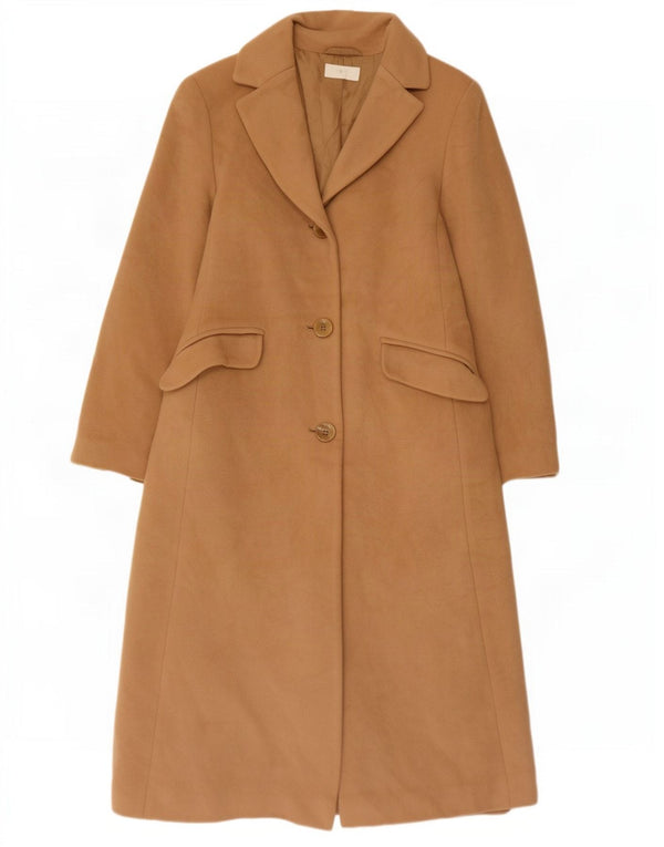 Cappotto da donna Marks & Spencer UK 12 Lana nuova beige medio
