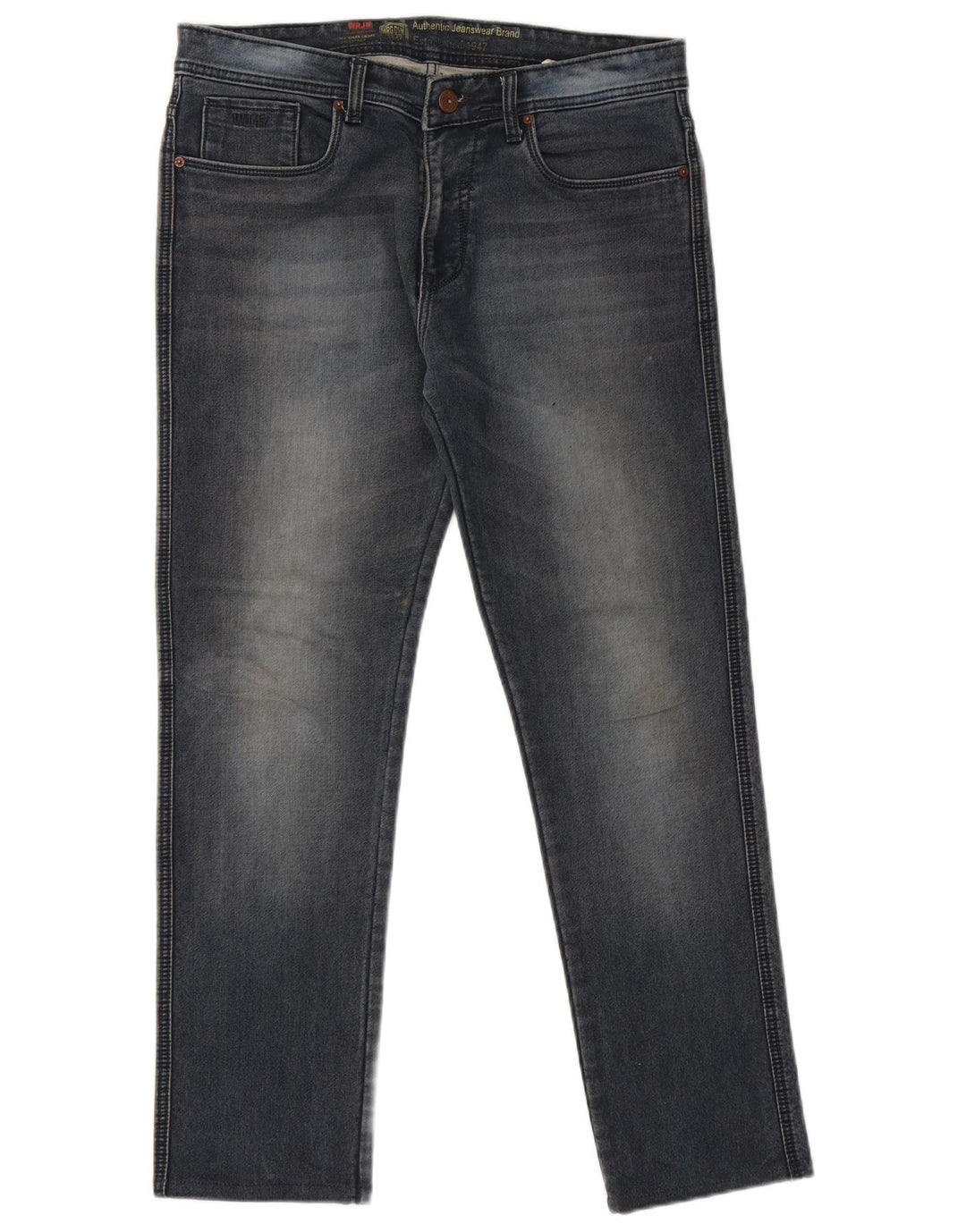 Jeans dritti da uomo Wrangler W36 L30 cotone blu