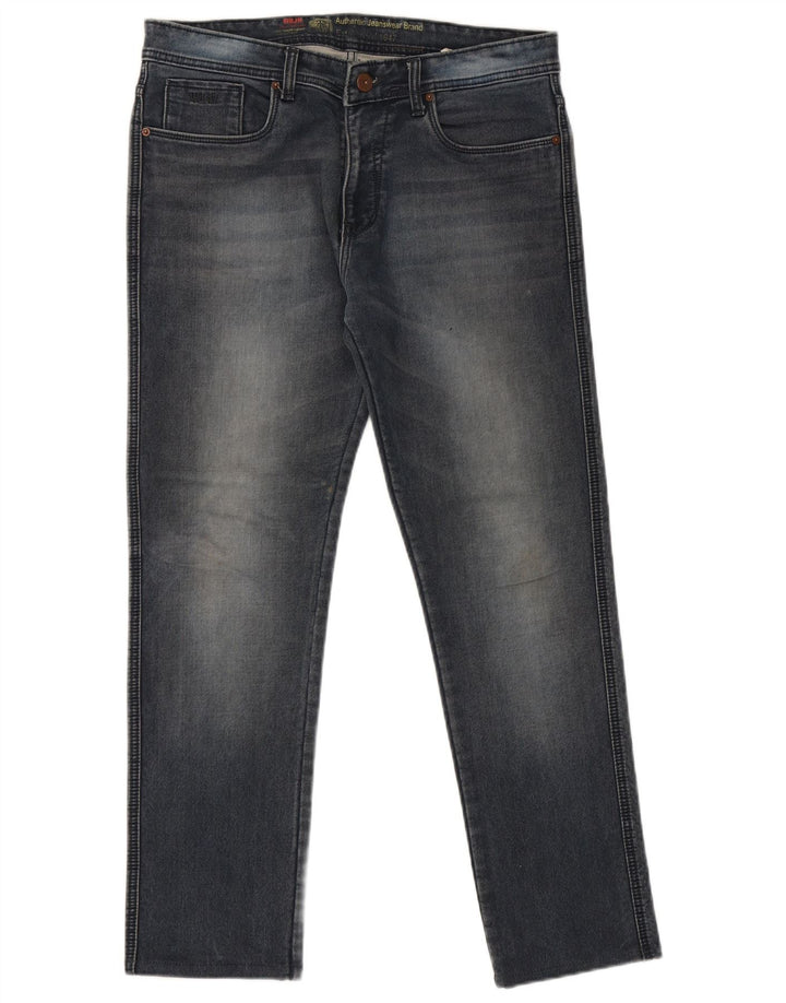 Jeans dritti da uomo Wrangler W36 L30 cotone blu