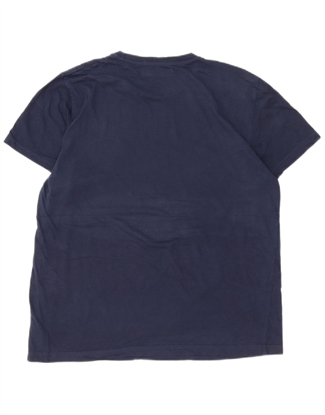 PIERRE CARDIN T-shirt grafica da uomo Top XL in cotone blu navy