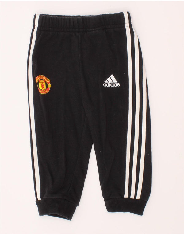Pantaloni da tuta Adidas da bambino Manchester United 6-9 mesi neri