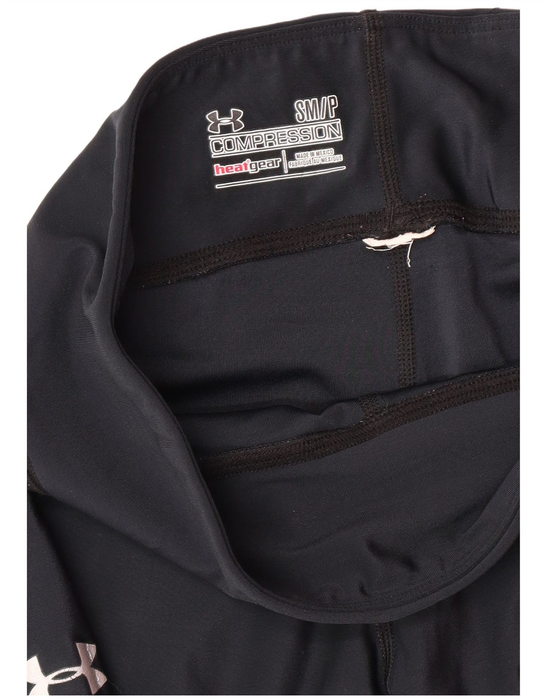 UNDER ARMOUR Leggings Capri Heat Gear da donna UK 8 Small Blu Navy