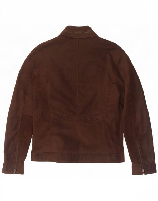 Giacca Uomo Liu Jo in Pelle Scamosciata IT 48 Pelle Marrone Medio