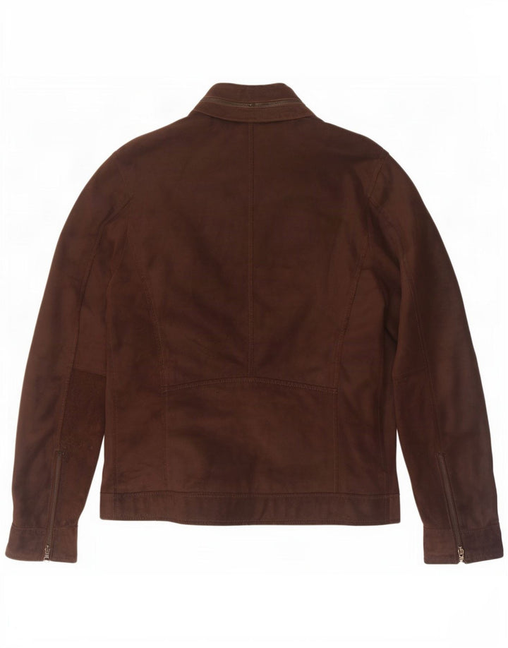 Giacca Uomo Liu Jo in Pelle Scamosciata IT 48 Pelle Marrone Medio