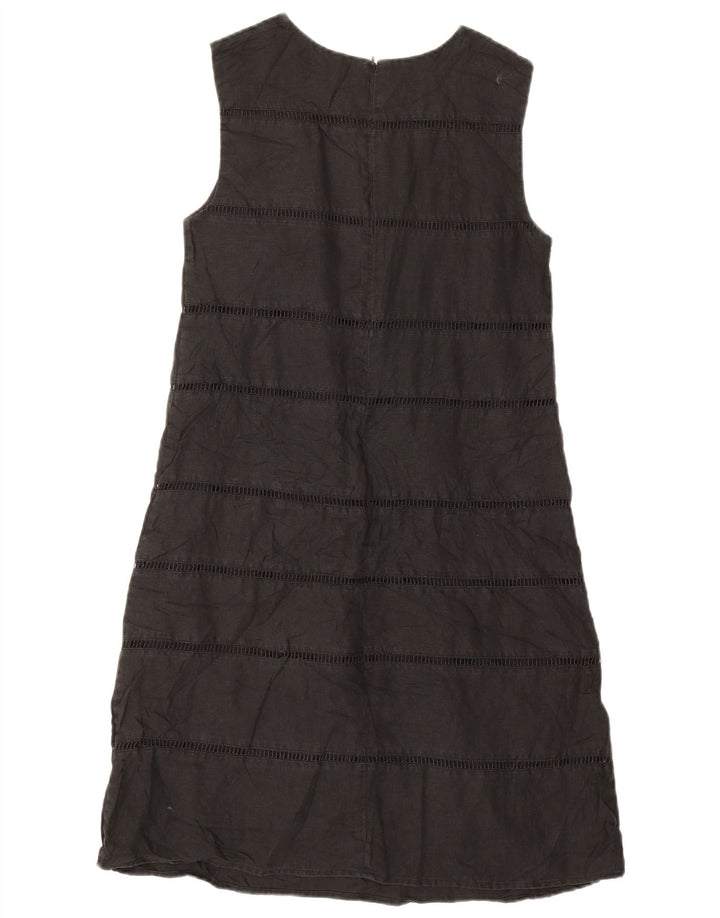 Abito basico senza maniche da donna Hobbs UK 8 piccolo lino nero