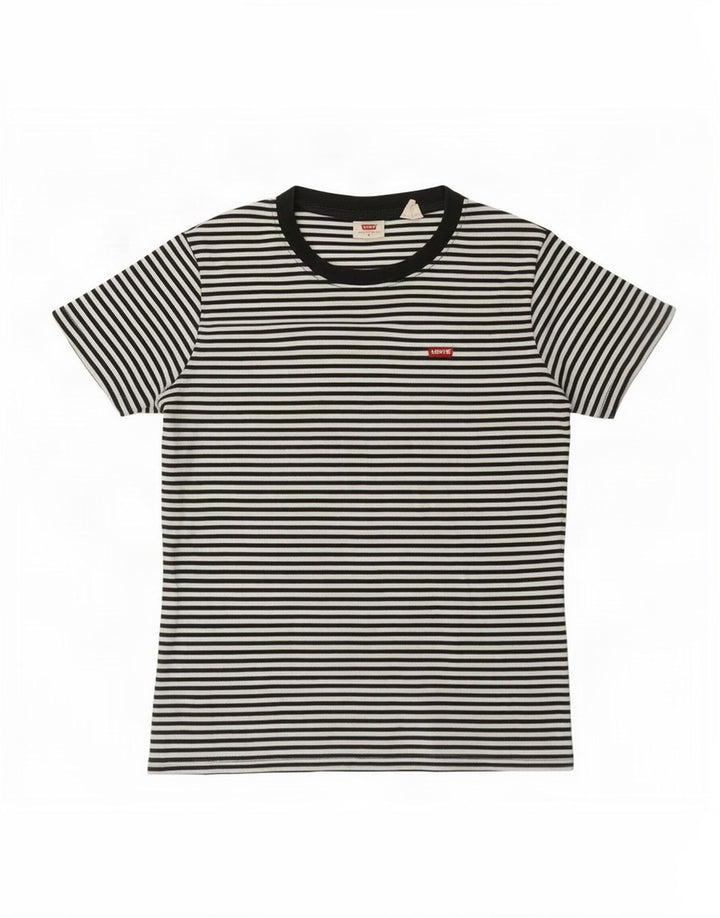 T-shirt da donna Levi's Top UK 14 medio nero gessato