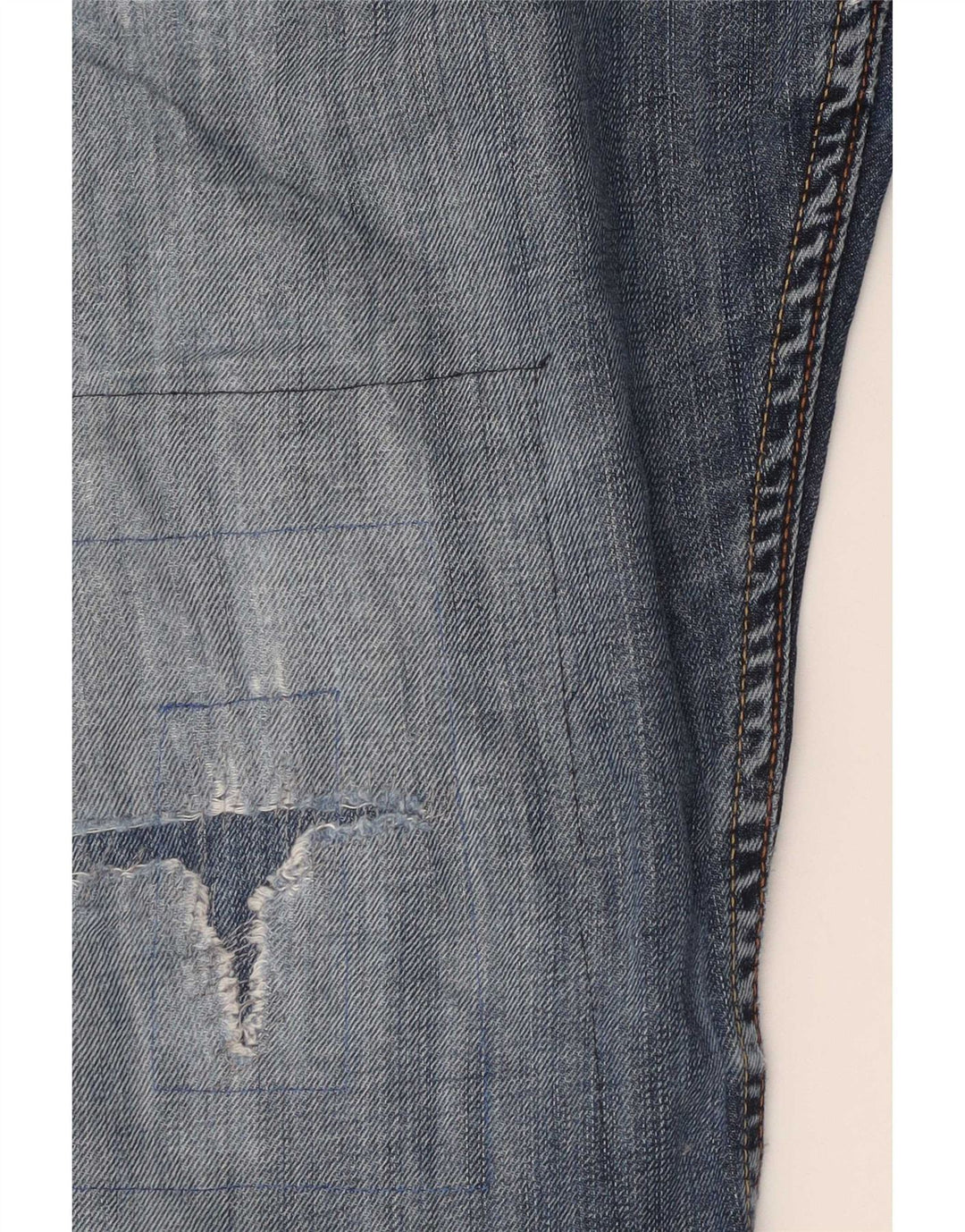 Levi's Uomo 507 Jeans Bootcut effetto consumato W34 L30 Blu Cotone
