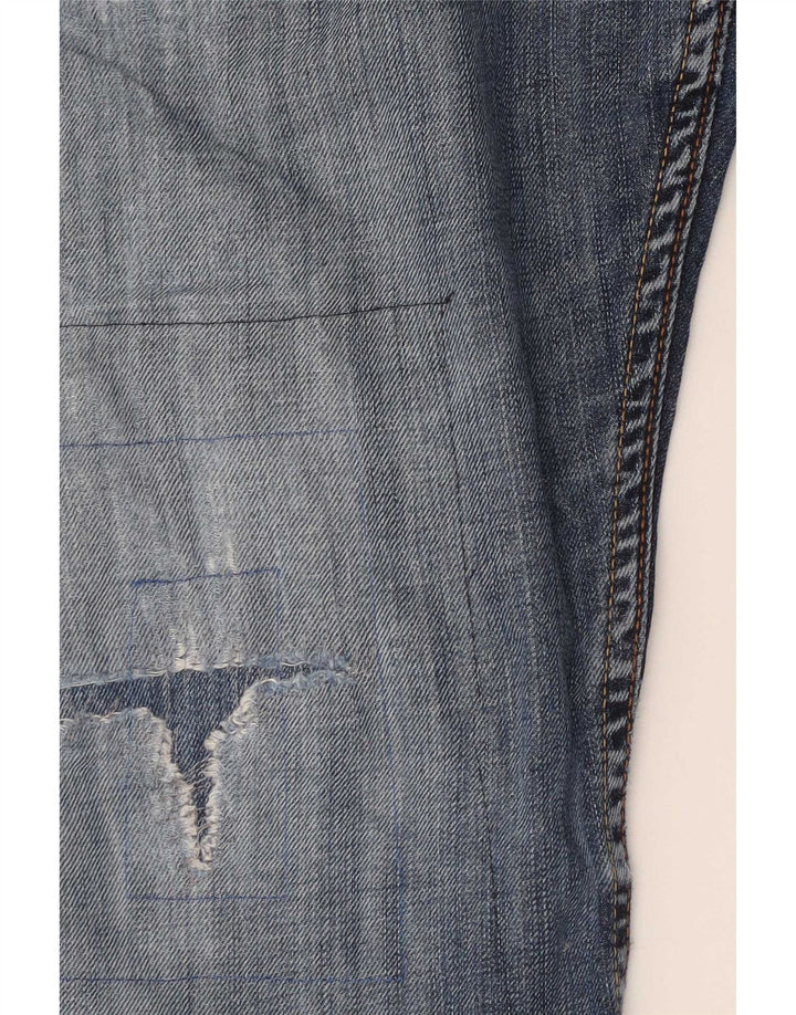 Levi's Uomo 507 Jeans Bootcut effetto consumato W34 L30 Blu Cotone