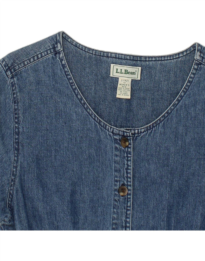 L.L.BEAN Womens Denim Dress US 10 Medium Blue Cotton Vintage L.L.Bean and Second-Hand L.L.Bean from Messina Hembry 
