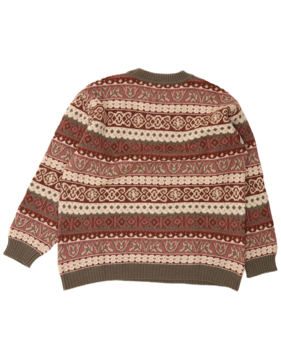 Maglione maglione girocollo da uomo Sisley XL multicolore Fair Isle