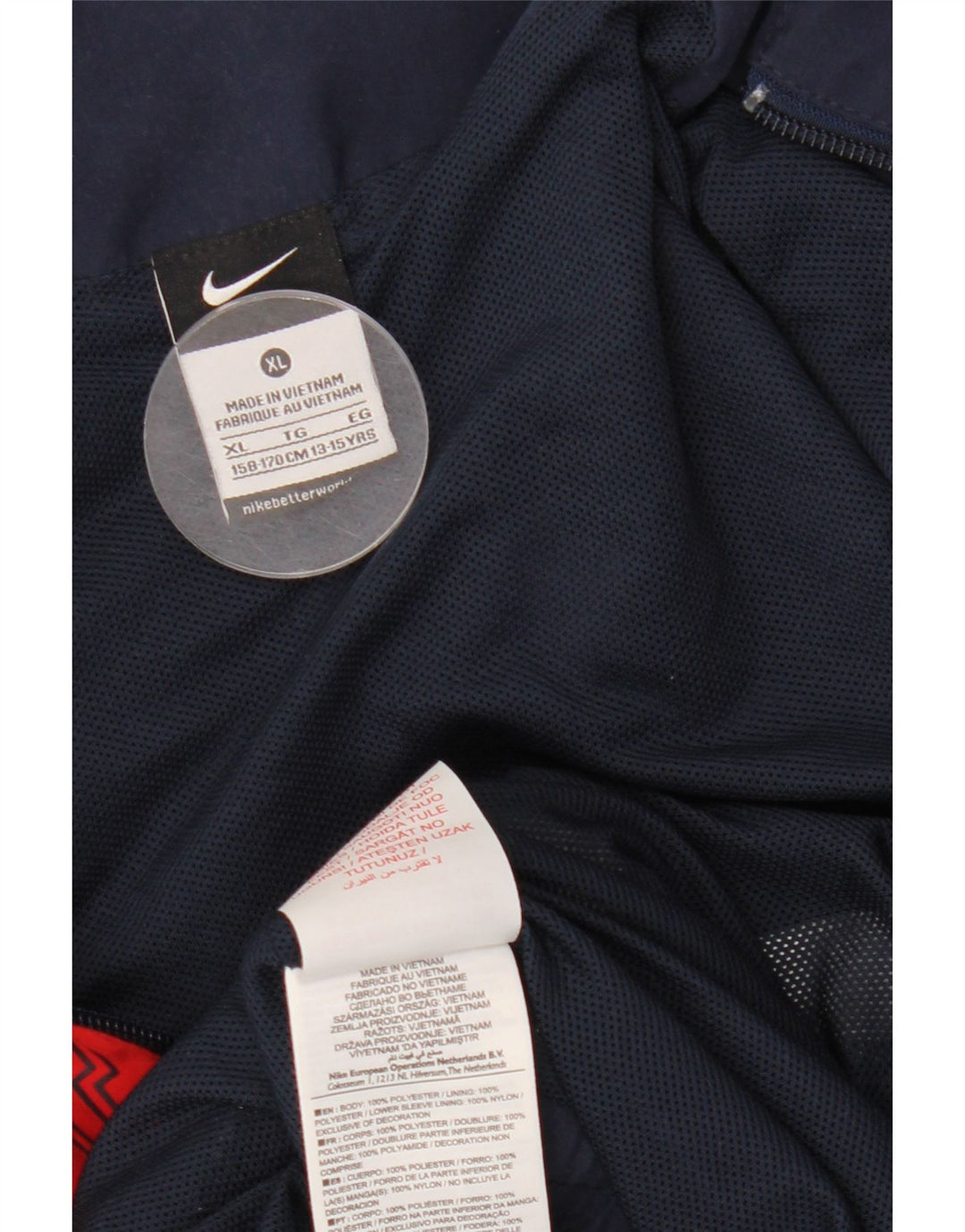 Giacca da tuta da ragazzo NIKE 13-14 anni XL Blu navy Colourblock